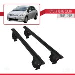 Barres de toit - ace - 4 - compatible toyota auris / corolla - aluminium - noir - charge < 300 kg