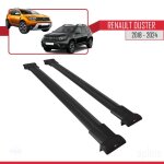 Barres de toit - fly - mod�le noir - compatible renault duster 2018 - 2023 - aluminium - charge < 300 ...