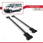 Barres de toit - fly - renault trafic 2001 - 2014 - aluminium - gris - charge utile < 300 kg
