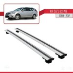 Barres de toit - kia - ceed sportswagon - mod�le basic - aluminium - gris