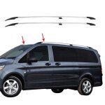 Barres de toit longitudinales pour mercedes vito 2003 - 2023 l2 aluminium gris Barres de toit longitudinales pour mercedes vito 2003 - 2023 l2 aluminium gris
