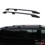 Barres de toit longitudinales pour peugeot expert 2016 - 2020 en alu noir l1