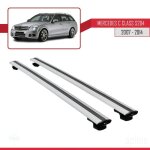 Barres de toit - mercedes - basic mod�le - aluminium - gris - charge < 300 kg