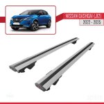 Barres de toit - nissan - qashqai 2022 - 2024 - aluminium - gris - charge utile < 300 kg