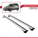 Barres de toit - peugeot - partner tepee - mod�le basic - aluminium - gris