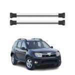 Barres de toit transversales pour dacia duster 2010 - 2014 aluminium gris