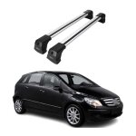 Barres de toit transversales pour mercedes classe b t245 2005 - 2011 alu gris