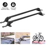 Barres de toit - universelles - 110cm - max. 150 kg - fixation sur le toit - blanc