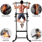 Barre de traction - home fitness code - chaise romaine - power tower - pull up ajustable - multifonctions ...