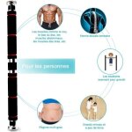 Barre de traction porte en acier inoxydable - noir rouge Barre de traction porte en acier inoxydable - noir rouge