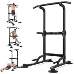Barre de traction pull - up bar - 10 niveaux (170 - 210cm) r�glage en hauteur power tower multifunction ...