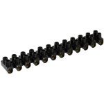 Barrette de connexion - dhome - 2 x 12 bornes - section 6 mm² - noir - intérieur Barrette de connexion - dhome - 2 x 12 bornes - section 6 mm² - noir - intérieur