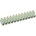 Barrette de connexion - zenitech - 12 plots - 6 mm2 - blanc - 16 a
