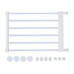 Barri�re ajustable pour chiens - ulisem - portillon bas 36cm - blanc - installation sans per�age - acier ...