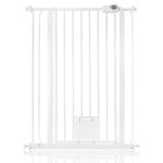 Barri�re bettacare avec chati�re verrouillable � fixation par pression blanche 81. 4cm - 89cm