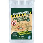 Barriere a insectes insecticide green anti punaises de lit et acariens - sachet de 1 plaquette