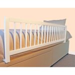 Barrire de lit en bois extra large - safetots - blanc - pour enfant - rglable - 14m x 38cm