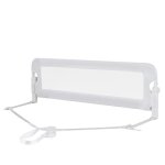 Costway barri�re de lit pliable b�b� / enfant 120x42cm avec barre rabattable mousse souple trous pr� ...