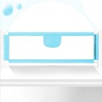 Barrire de lit sre / rglable en hauteur - yyixing - lot de 1 - bleu