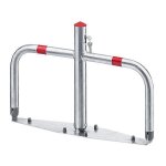Barri�re de parking en acier rabattable - serrures � cylindre (serrures diff�rentes pour plusieurs potelets) ...