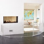 Barrire de scurit babydan xxl flex - blanc - portillon - mtal - pare - feu
