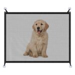 Barriere pour scurit chien extensible barrire animal domestique pour portes escaliers couloirs noir ...
