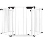 Barrire de scurit enfant - blanc - pare - feu - amovible - rglable - 75cm x 300cm
