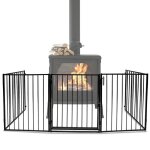 Barriere de securite pare - feu chemin�e grille de protection chemin�e avec porte protection enfant chemin�e ...