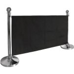 Barri�re en toile - bolero - 143 m - couleur noire - fixation incluse - polyester rigide