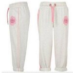 Bas de jogging femme fille 100% coton lee cooper blanc