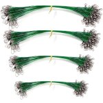 Bas ligne anti morsure p�che - 100 c�ble acier inoxydable leader rotatif ligne principale - argent� aucuneary ...