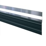 Plinthe aluminium  grande bavette - 25 m - bas de porte de garage - ads - gl - ellen