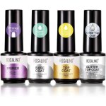 Base et top coat vernis semi permanent et primer paillet� top coat 4pcs gel de base ongle uv pour nail ...