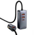 Chargeur de voiture - baseus - allume cigare 120w - usb type c - pd qc 3. 0 - universel
