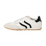 Basket basse cuir tamaris - noir - blanc