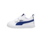 Basket basse � scratches puma courtflex v3 v inf - blanc - clyde - royal