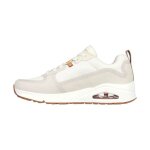 Basket basse - skechers - uno layover - beige (blanc cass�) - � lacets - confort exceptionnel