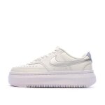 Baskets blanches / argent femme nike court vision alta