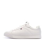 Baskets blanches homme tommy hilfiger icon court lth flag