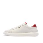 Baskets blanches / rouges femme tommy hilfiger icon