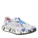 Baskets cuir talon plat