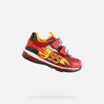 Basket enfant geox todo - baskets basses avec lumires intgres - noir et rouge - scratch - enfant - ...