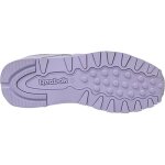 Baskets enfant mixte - reebok - classic leather bd5543 - cuir - violet - lacets - plat
