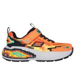 Baskets enfant - skechers - mega - craft 4k - orange - color block - semelle interm�diaire technique
