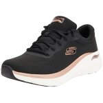 Basket femme - skechers - arch fit 2. 0 glow the distance - noir - lacets - mousse  mmoire de forme ...