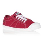 Baskets femme le temps des cerises - basic 02 rouge - toile - rond - confortable