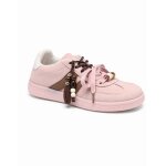 Baskets femme tendance rose ou marron ? sneakers chic avec bijou ? confort & style ? du 36 au 41