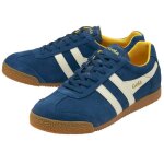 Baskets homme - gola harrier - daim - nubuck - marine / off white / sun Baskets homme - gola harrier - daim - nubuck - marine / off white / sun