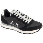 Baskets homme - sun68 - tom solid - noir - daim - nubuck - lacets