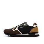 Baskets marrons homme pepe jeans brit prints